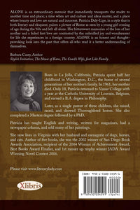 All Alone back cover copy with author pic