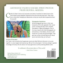 Load image into Gallery viewer, Beyond the veil of Sedona back cover copy. CC Twins author pic