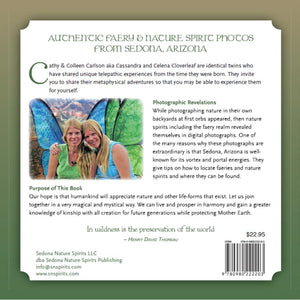 Beyond the veil of Sedona back cover copy. CC Twins author pic