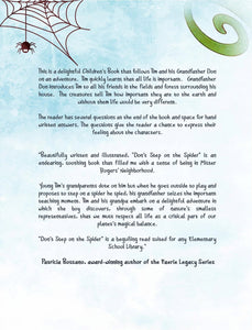 Don't Step on the Spider back cover copy